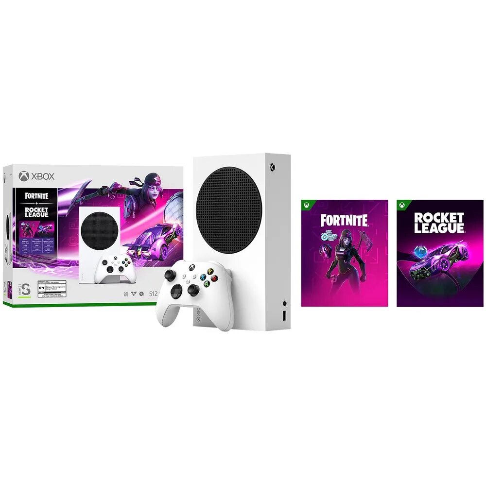 Xbox series 512. Xbox Series s 512 ГБ. Microsoft Xbox Series s 512gb. Xbox Series s ФОРТНАЙТ. Xbox Series s Fortnite Rocket League Bundle.