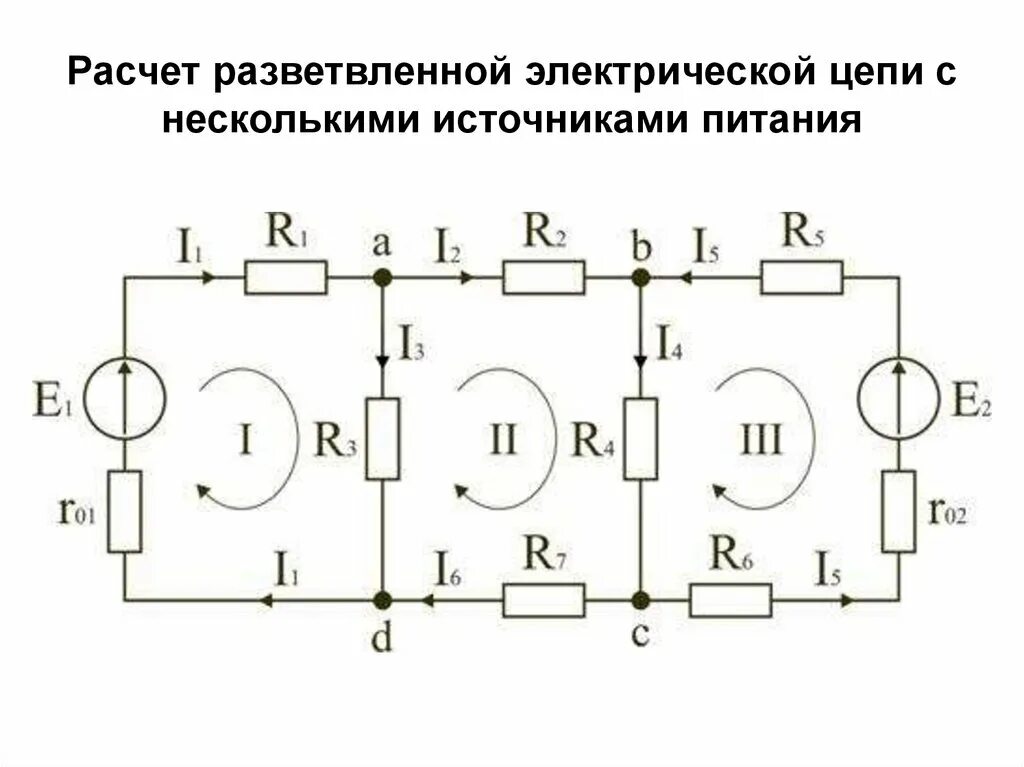 Электрическая цепь постоянного тока схема электрическая. Разветвленная цепь постоянного тока. Расчет разветвленной цепи постоянного тока. Разветвлённая линейная электрическая цепь постоянного тока..