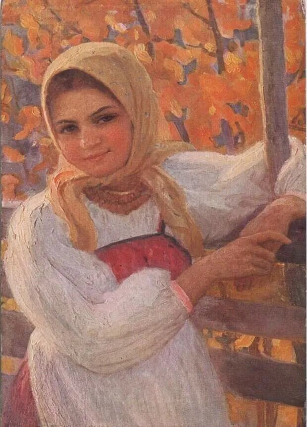 Образ крестьянки. Федот Васильевич Сычков 1887. Сычков ф. в. Крестьянская девушка. Картина художника Сычкова крестьянки. Ф.В Сычков автопортрет.