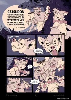 Page 1 CatsudonCatsudon-Gets-Gangbanged-In-The-Woods-By-Werewolves-Who-Are...