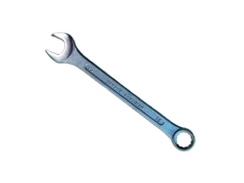 Ключ гаечный комбинированный, хром-ванадиевая сталь, 16х16мм. Комбинированный хром ванадиевый ключ. Хром-ванадиевая сталь. Ключ 8 х 10 хром. (Шт).