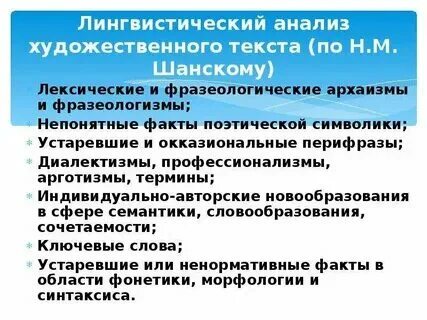 Виды лингвистических текстов