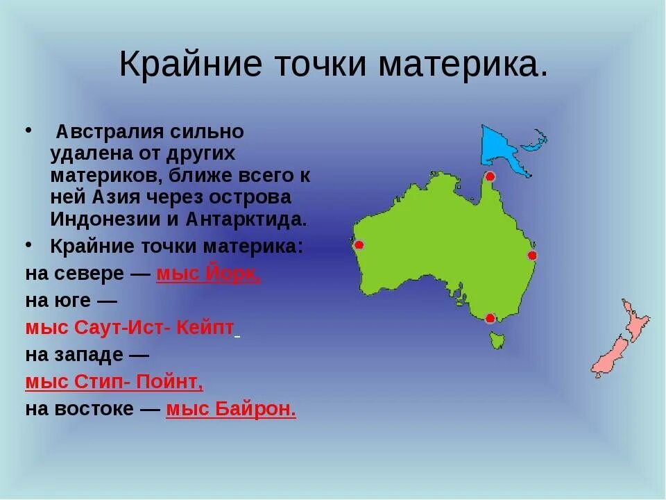 Положение материка относительно других материков австралия. Крайние точки материка австралия на карте. северная южная западная и восточная точка австралии. крайние точки материков австралии. саут ист пойнт на карте австралии.