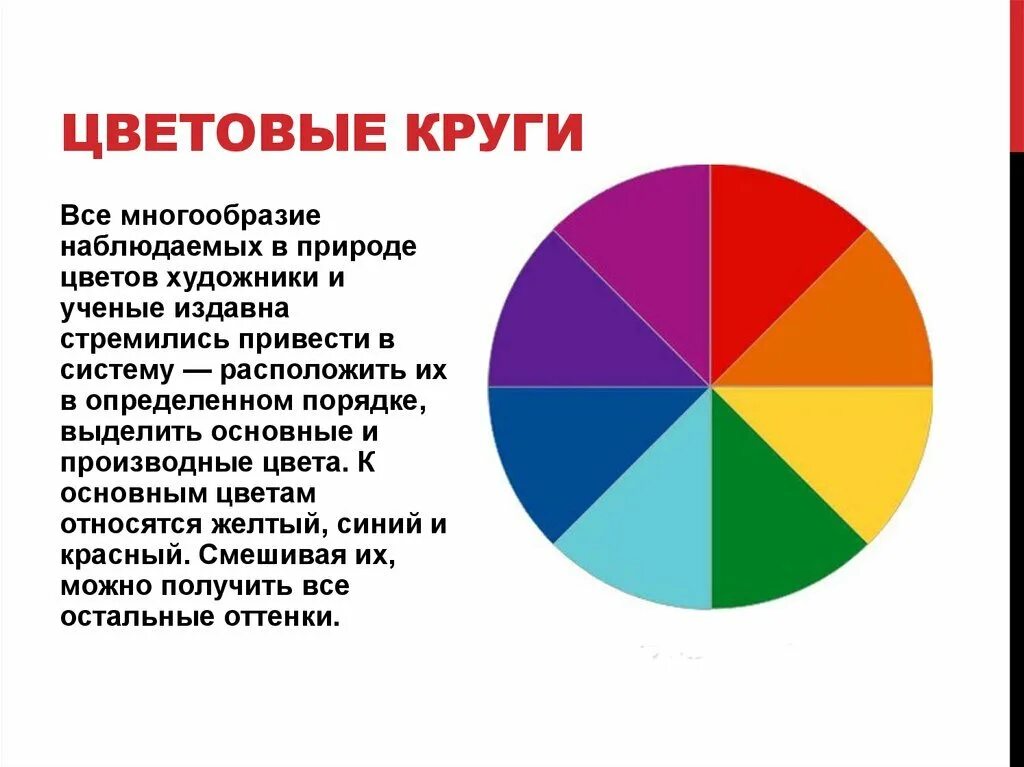 Цветовой круг. Круг основных цветов. Цветовой круг основные цвета. Первичные цвета в цветовом круге.