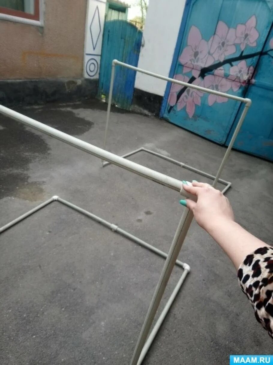 Ворота из полипропиленовой трубы своими руками. Спортивный инвентарь из труб пвх. ворота из полипропиленовых труб. спортивный инвентарь из полипропиленовых труб. ворота из пластиковых труб.