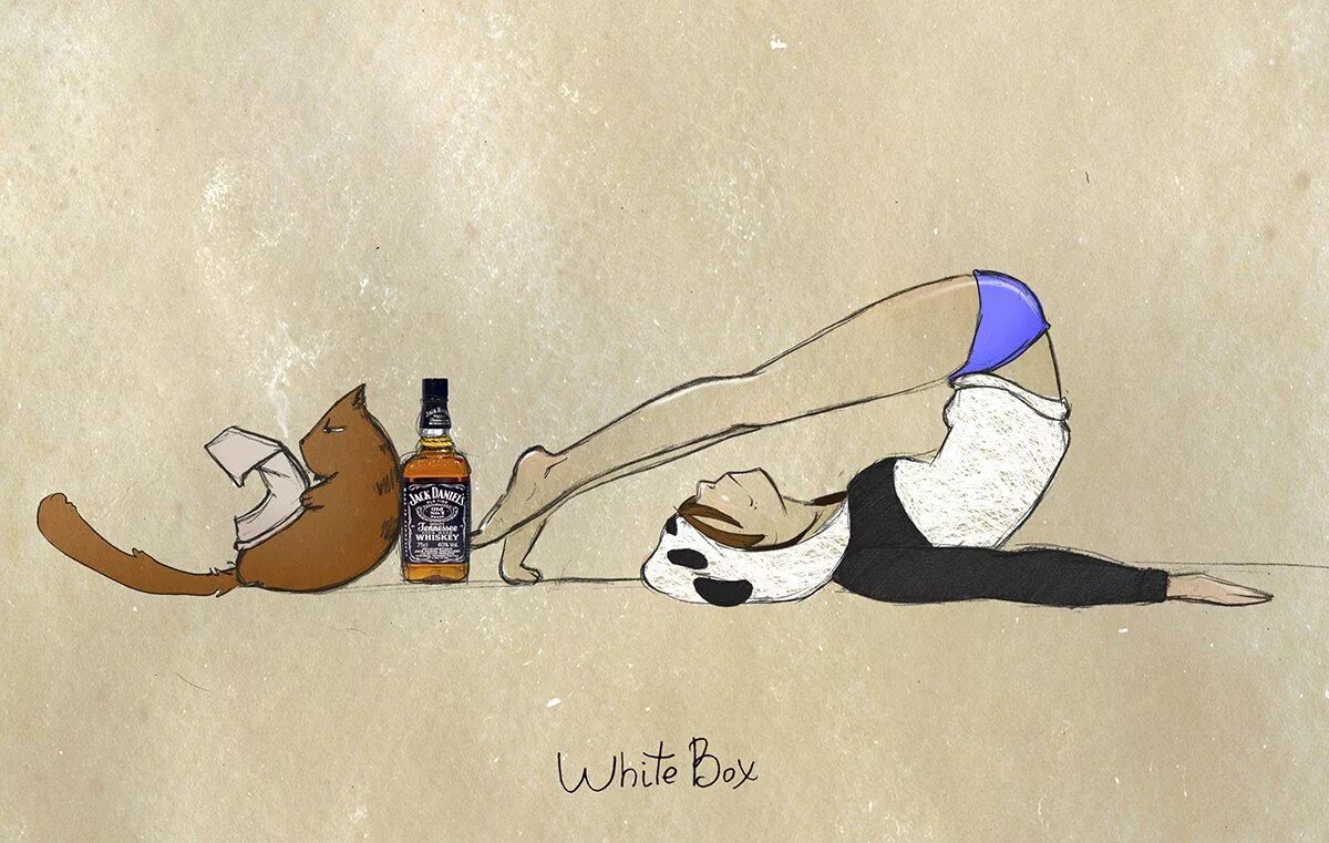 White box max. Панда девочка рисунок. white box комиксы. девочка панда и кот барсик. кот с виски арт.