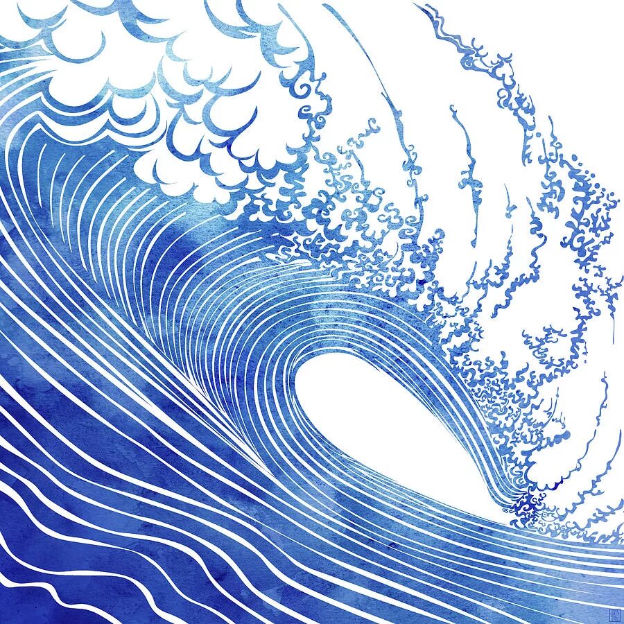 Волны рисунок. Волны стилизация. Стилизованное море. Волны нарисованные.