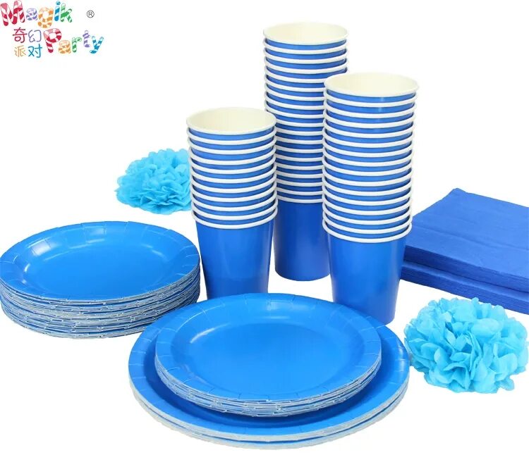 Одноразовая посуда. Пластиковая посуда. Пластиковая посуда для праздника. Бумажная посуда.
