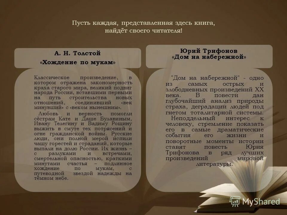 Представьте каждую