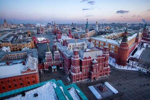 Красная площадь вид сверху