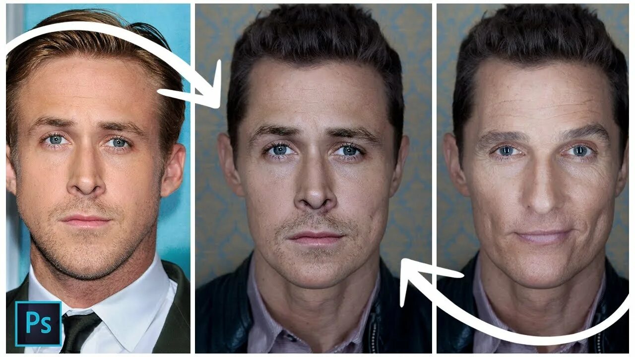 Deep swap. Face swap tool photoshop. reflect face swap.