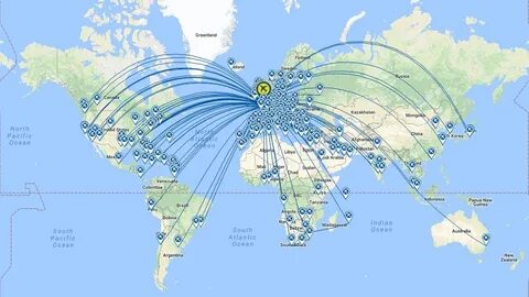 Карта полетов