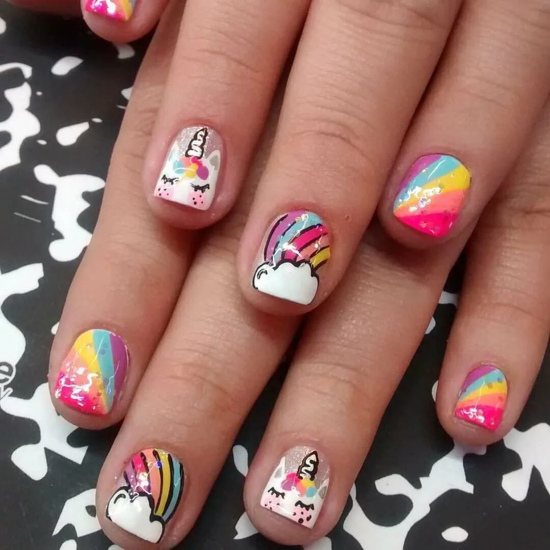 Детский маникюр. Маникюр для детей. Детский маникюр. Детский маникюр. Красивый детский маникюр.