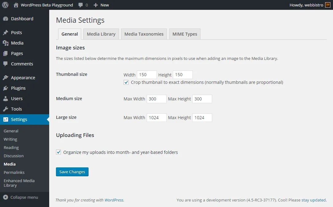 Media max height. Wordpress settings. плагин media. wordpress сайт для медиа. wordpress добавление setting for theme.