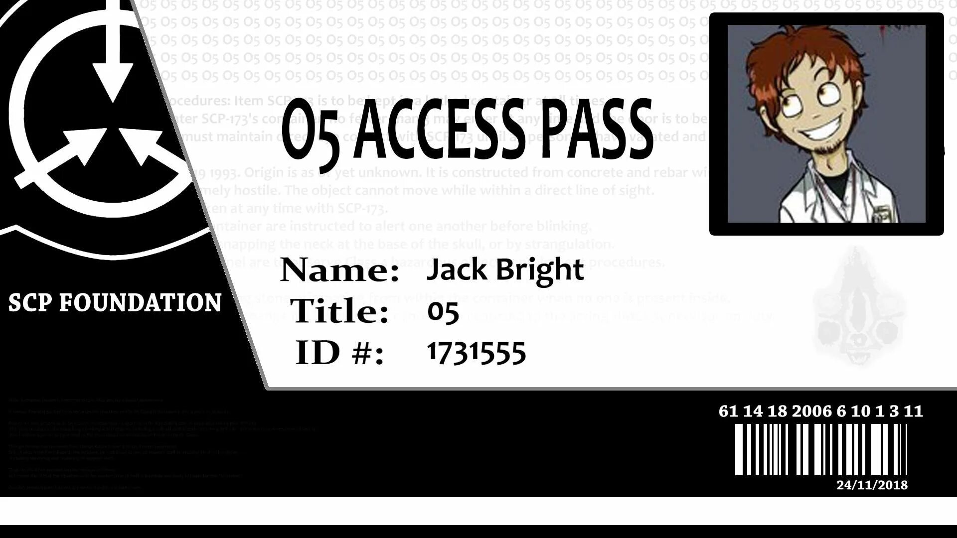 Scp id. Бейджик сотрудника фонда scp. документы фонда scp. scp пропуск. карточки scp.