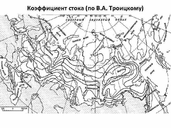 Восточная сибирь годовой сток реки. Модуль стока карта. Карта изолиний слоя стока половодья. Карта годового стока рек России. Карта изолиний модуля стока.