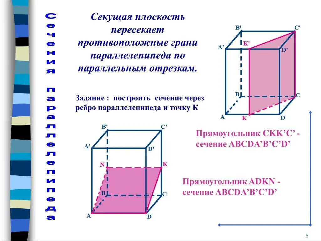 C 10 параллелепипед сечение параллелепипеда. Параллельное сечение параллелепипеда. Диагональное сечение прямоугольного параллелепипеда. Параллелепипед на плоскости. Сечение параллелепипеда плоскостью.