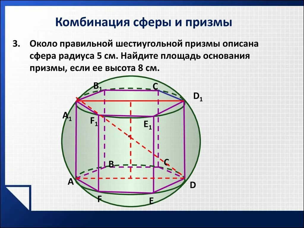 Призму вписан шар радиус. Правильная шестиугольная Призма описанная около сферы. Сфера описанная около Призмы. Радиус сферы описанной около Призмы. Сфера описана около правильной четырехугольной Призмы.