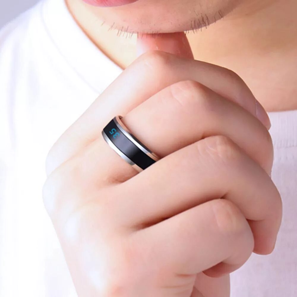 Кольцо изменяется. 1pc смарт кольцо. Умное кольцо на палец. Кольцо термометр. Кольцо термометр на палец.