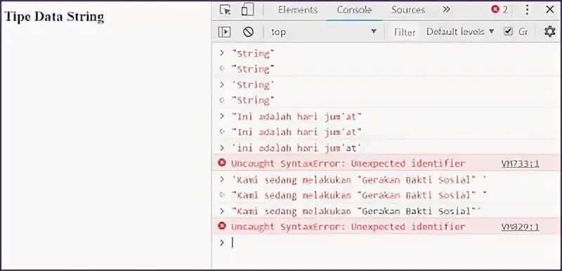 Data to string