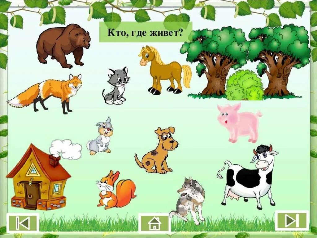 Игра животные для детей картинки