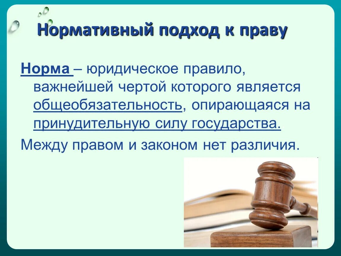 Правовые нормы в школе. Нормативный подход к праву 10 класс Обществознание. Нормативный подход к праву и естественно правовой подход к праву.