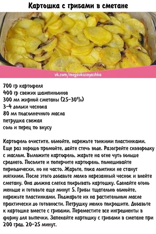 Как готовить картошку в сметане. Рецепты с описанием. картофель рецепты приготовления. рецепт картошки в сметане. картошка с грибами в духовке.
