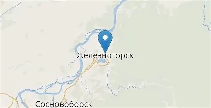Железногорск красноярский на карте
