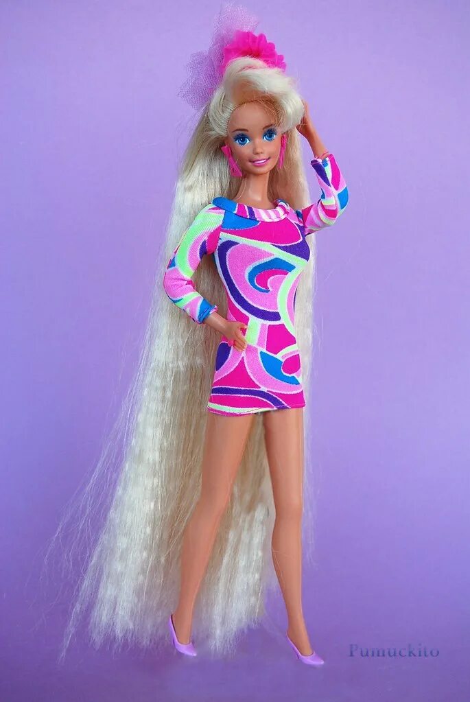 Барби totally hair. Куклы Барби тотали Хайр. Barbie totally hair 1991. Кукла Барби 90х тотали Хайр.