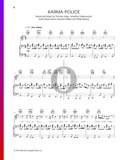 Karma police piano sheet