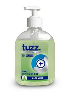 Tuzz Hand Sanitizer Gel Aloe Vera cleans and protects your skin. 