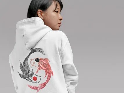 Koi Fish Japanese Hoodie Aesthetic Hoodie Indie Clothes - Etsy Israel. japa...