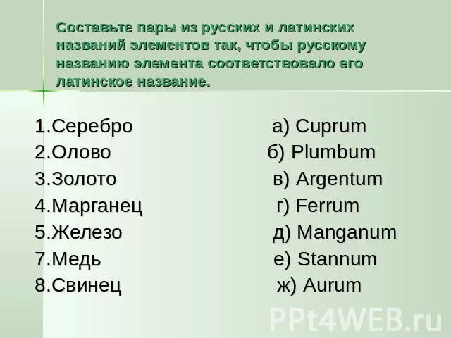 Свинец по латыни 7