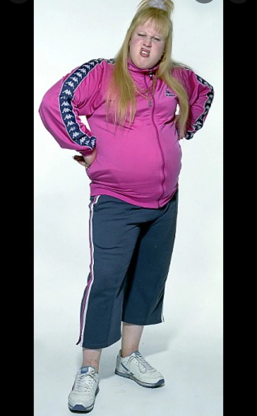 Толстая девочка 11. Викки Поллард. Спортивная одежда для полных женщин. Толстуха в спортивном костюме.
