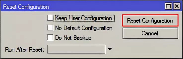 Default configuration