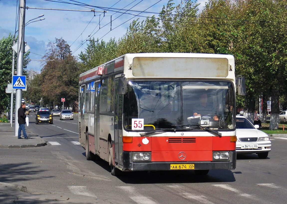 Автобус 55 Барнаул. 55 Маршрут Барнаул. MB o405 шильдик. Барнаул маршрут 55 АН 570 22 Мерседес о405n2.