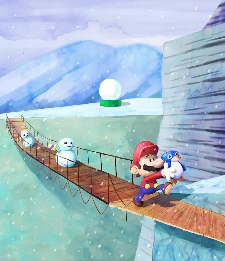 Cool холодно. Mario 64 cool cool Mountain. Горы Марио. Super Mario 64. Супермарио льдины прыжуи.