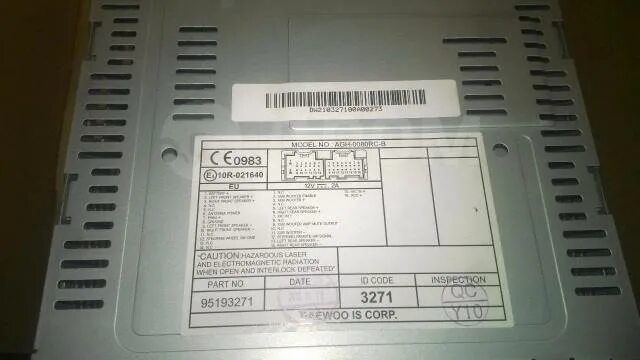 Магнитола от Каптивы с USB 94517662 OEM - Chevrolet Epica, 2 л, 2012 года автозв