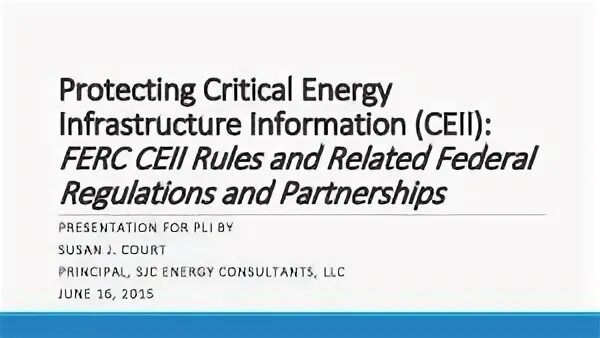 Critical energy. Critical energy