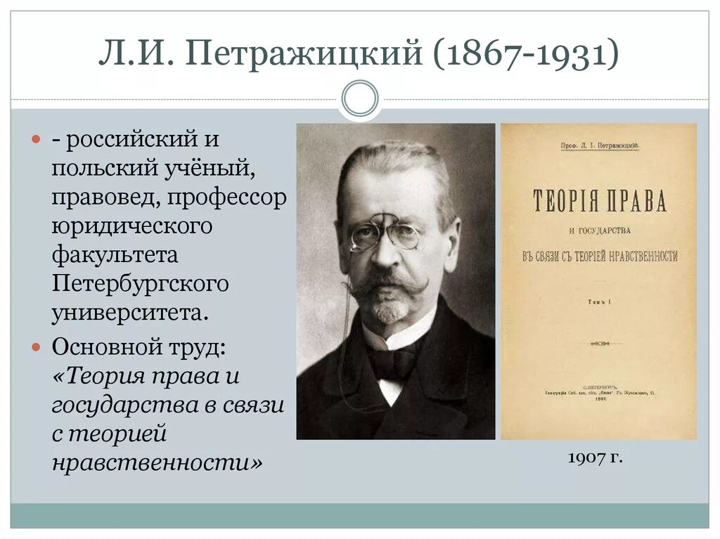 Суть психологической теории. Л.И. Петражицкий (1867–1931). Лев Иосифович Петражицкий. Петражицкий Лев Иосифович основные труды.