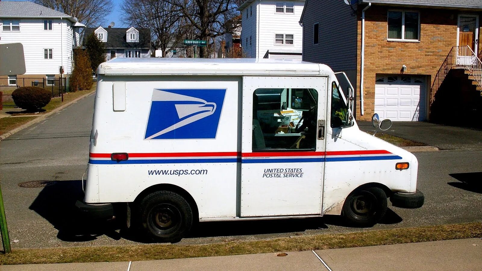 Американский почтовый фургон. USPS. USPS автомобиль. United States Postal service.
