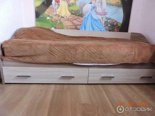 Кровать одинарная (Без матраца 0,9х2,0) с основанием Город Цена 6307 руб. в Екат