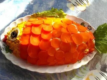 Рецепт салата рыбка с красной рыбой