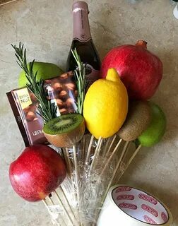 Как сделать букет из фруктов (75 фото) .