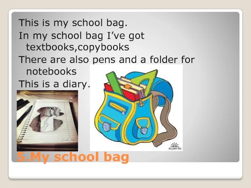 I ve got book. My School Bag. In my School Bag. My School Bag 4 класс. My School Bag текст.