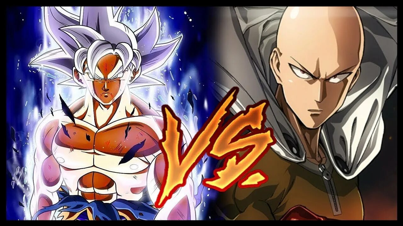 Goku vs Сайтама. Сайтама против Гоку. Гоку Соло Сайтаму.