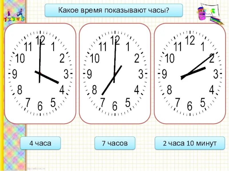 Сколько времени до 7 апреля. Часы 2 класс. Какое время показывают часы. Сколько времени показывают часы 2 класс. Задание какое время показывают часы.