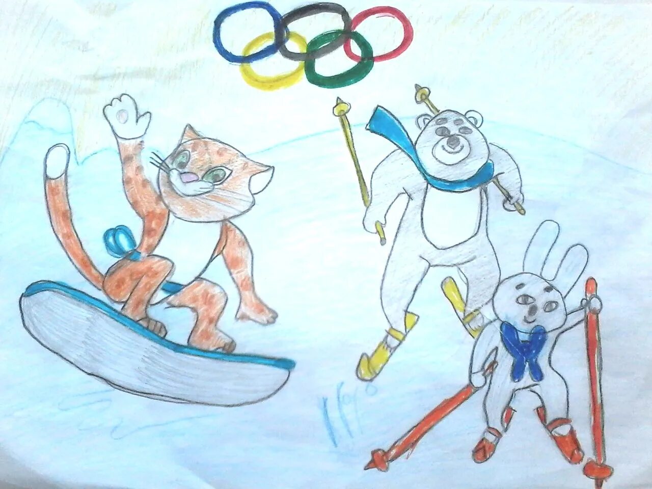 Рисунок на спортивную тему. Детские рисунки на спортивную тему. Рисунок на тему Олимпийские игры. Рисование спорт. Олимпийские игры рисунок легко