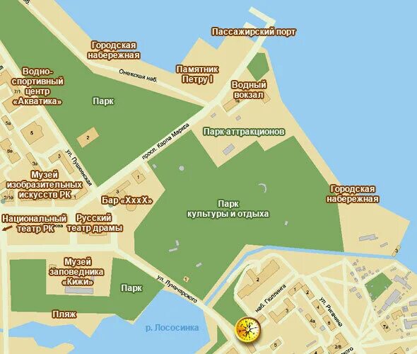 карта центра петрозаводска. гостиницы петрозаводска на карте. карта петрозаводска с улицами. петрозаводск скриншот. набережная петрозаводска карта.