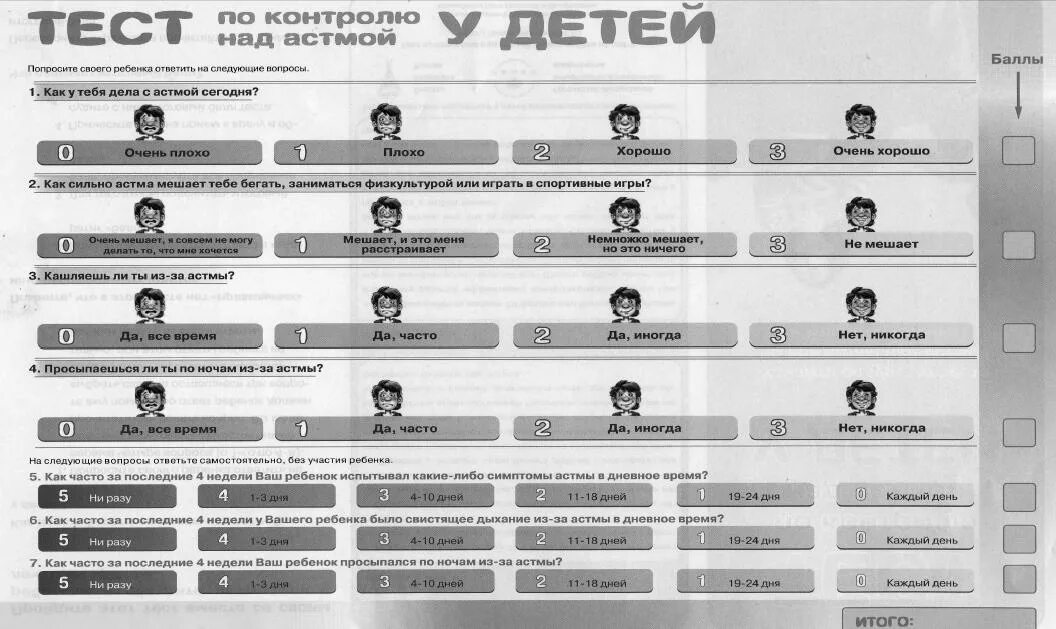 Тест контроль 11. АСТ опросник при бронхиальной астме. Астма контроль тест. Астма контроль тест АСТ. Тест по контролю над астмой у детей.